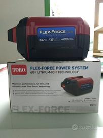 Batteria  Toro 7,5 ah da 60 volt flex force