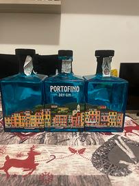 3 bott Portofino gin vuote