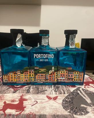 3 bott Portofino gin vuote