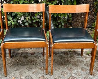 2 sedie danesi da pranzo anni '60