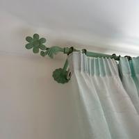 Coppia bastoni per tende in ferro battuto