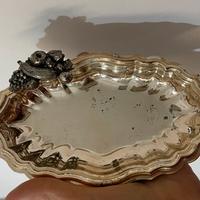 Piattino in argento con cornocopia Fantin vintage