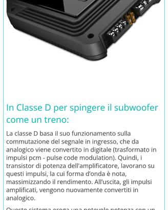 Amplificatore auto JBL GX-A3001