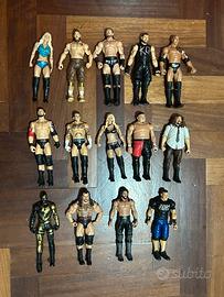 Lotto 14 Action Figures WWE Mattel Basic
