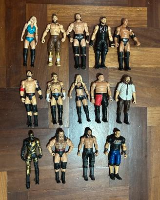 Lotto 14 Action Figures WWE Mattel Basic