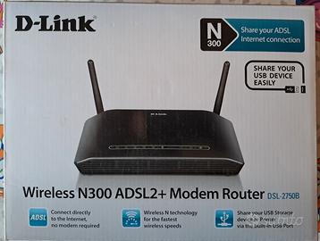 D-Link Wireless N300 ADSL2 + Modem Router DSL-2750