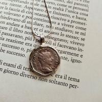 Collana in Argento 950 con Moneta Romana Originale