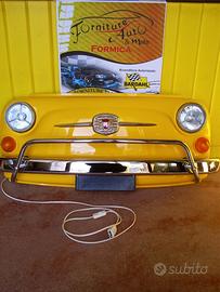 Musetto Fiat 500 giallo segnale