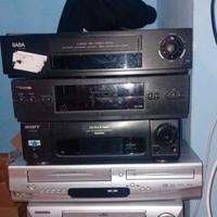 lotto 5 videoregistratori per ricambi 