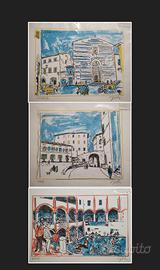 Litografie di Alfredo Fabbri - numerate e firmate 