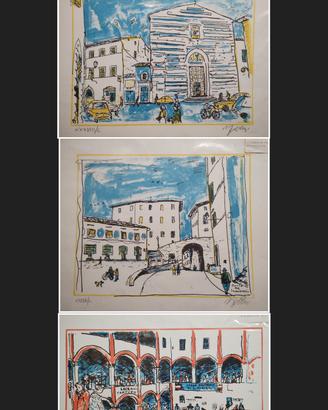 Litografie di Alfredo Fabbri - numerate e firmate 