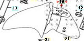 Parafango ant. SYM SYMPHONY 50 / 125 / 200 bianco