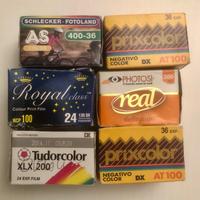 Lotto rullini negativi scaduti come da foto