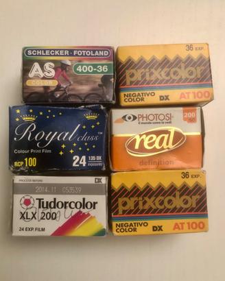 Lotto rullini negativi scaduti come da foto