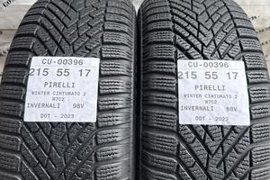 2 PNEUMATICI 215/55 R17 PIRELLI INVERNALI 80%