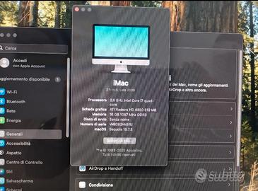 iMac 27  Apple pollici sequoia + windows 10