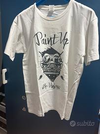 Maglia bianca paint up