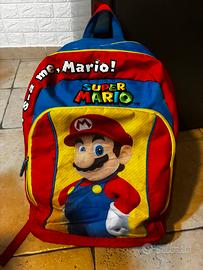 zaino e astuccio super mario