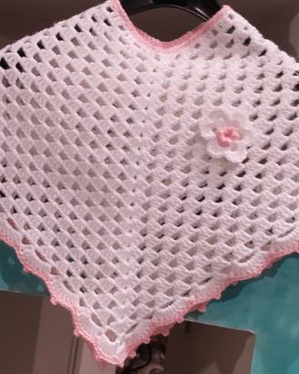 Completo Ponchetto + Cappellino in Lana