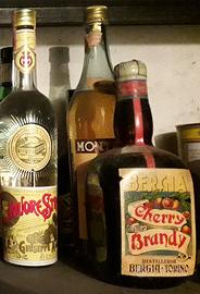 Bottiglie di Liquori, Brandy, Distillati Vintage