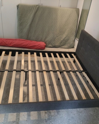 Struttura letto in doghe matrimoniale da rifoderar