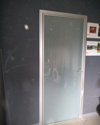 Porta ALBED in alluminio Vetro latte per uffici o.