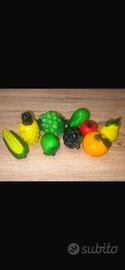 Lotto 9 frutti in vetro