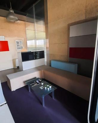 Composizione divano ad L per sala attesa - ufficio