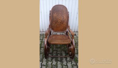 Dondolo thonet barocco epoca 800