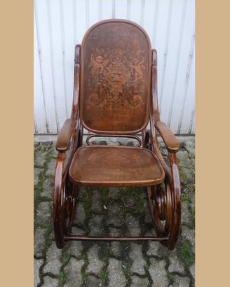 Dondolo thonet barocco epoca 800