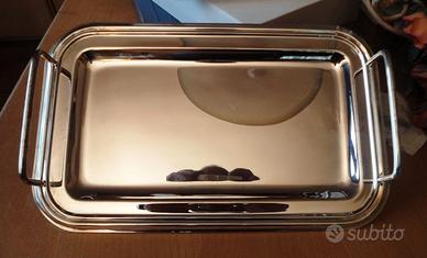 Vassoio con manici in silver plated