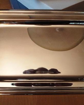 Vassoio con manici in silver plated