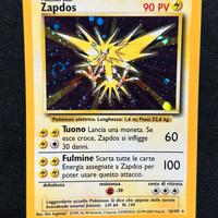 Pokemon Zapdos 16/102 Set Base ITA