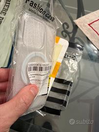 Cover magsafe iphone 16pro +4 vetri temperati