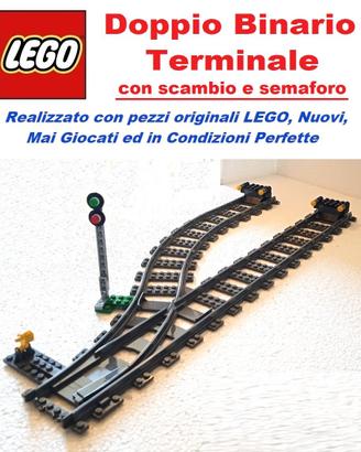 LEGO Train - Doppio Binario Terminale - NUOVO