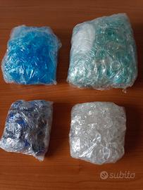 set sassolini in vetro colorati per decorazioni 