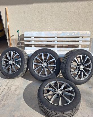 cerchi da 16 è gomme estive pirelli P7  per passat