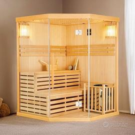 Sauna Finlandese Angolare NUOVA 150x150 cm