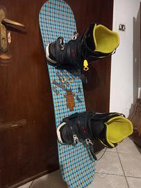 snowboard con scarponi burton 45