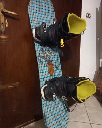snowboard con scarponi burton 45