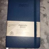 Agenda settimanale 11x17 Blu copertina rigida