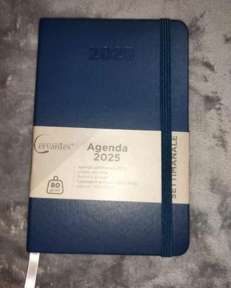 Agenda settimanale 11x17 Blu copertina rigida