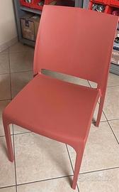 Sedia da giardino Rosso Mattone 