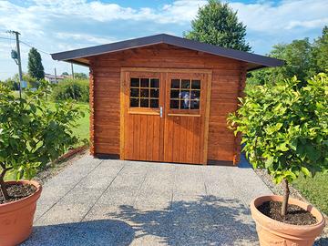 Tettoie e casette in legno lamellare
