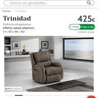 NUOVA POLTRONA RELAX ALZA  PERSONA TRINIDAD