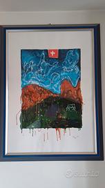 Mario Schifano serigrafia