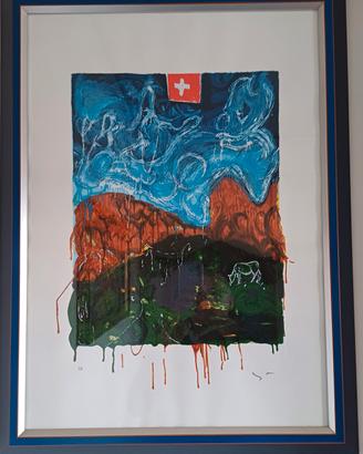 Mario Schifano serigrafia