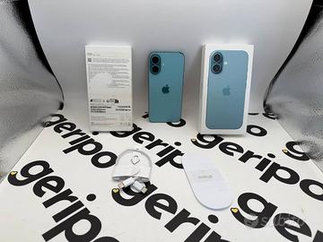 Apple iPhone 16 5G 128GB verde acqua batteria 87%