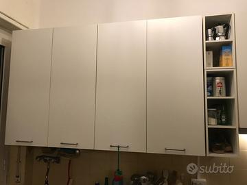 2 Pensili cucina bianchi 80x37x100