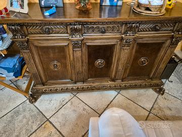 credenza rinascimento 1930 restaurata